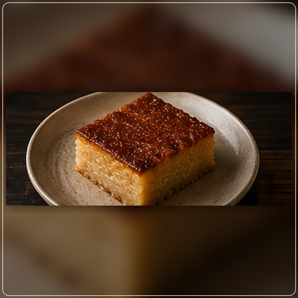Khanom Mo Keng *sur commande (flan au taro et coco)
