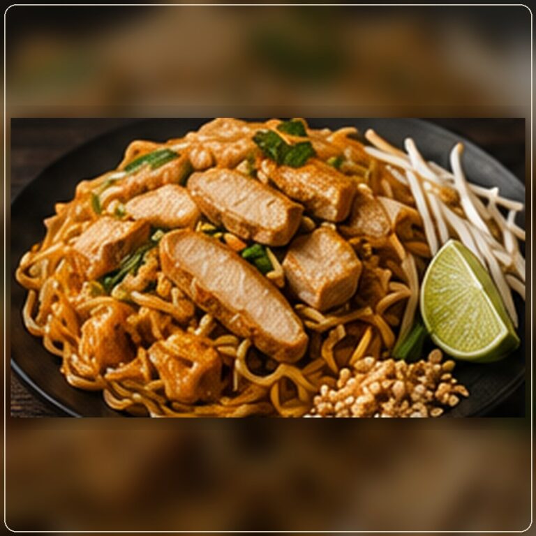 Pad Thaï Poulet (nouilles de riz)